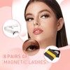 Magnetic Eyelashes, 8 Pairs, Reusable False Eyelashes, 3D Magnetic Eyelash