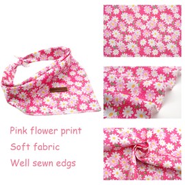 Elegant Littel Tail Dog Bandana, Spring Pet Bandanas, 1 Piece, Cotton, Washable, Boys, Girls, Square, Dog Bib, Neckerchief, Dog Neckerchiefs for Small, Medium, Large Dogs