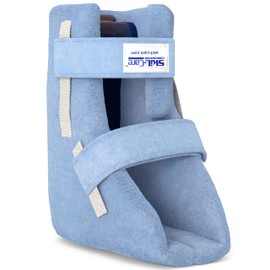 Skil-Care Heel Float Boot, Medium, 4" Wide - Zero Heel Pressure, Cooling Gel Pack, Cozy Cloth Inner Cover, Anti-Foot-Drop Construction, 503035