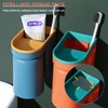 Toothbrush Holder Wall Mounted with Cup,2-in-1 Toothbrush Holders & Cups