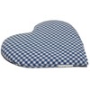 Rapeseed Cushion Heart Approx. 30 x 25 cm – Blue/White