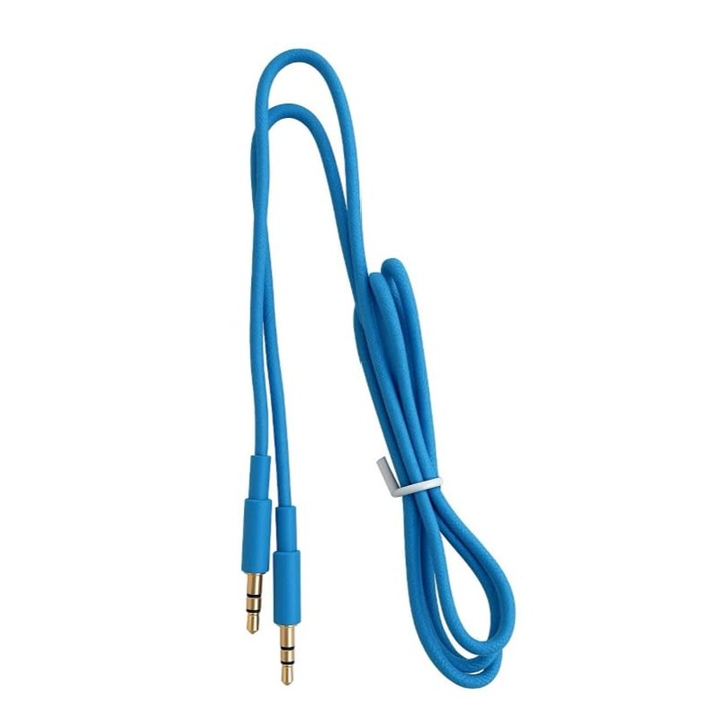 LockMingle 3.5mm Auxiliary Audio Cable, 1m Braided Nylon, Gold-Plated Connectors,