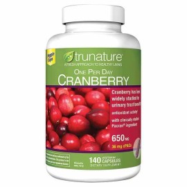 TRUNATURE PACRAN CRANBERRY 650 MG., 140 VEGETARIAN CAPSULES