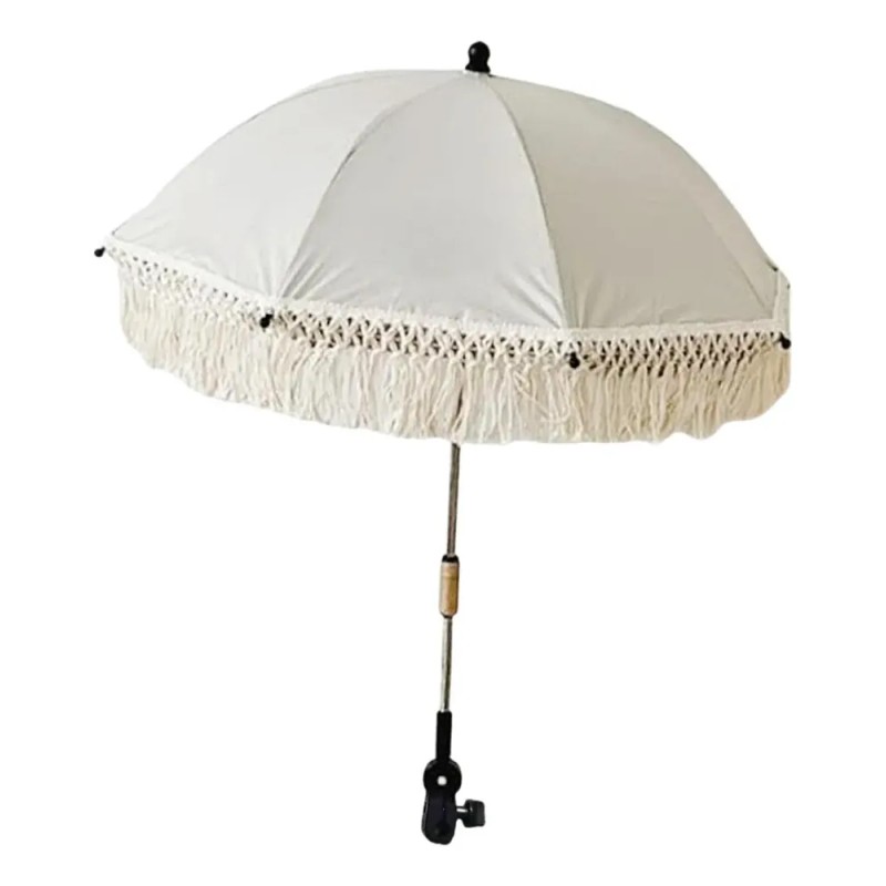 Sombrilla Plegable Portátil Con Abrazadera Para Cochecito,