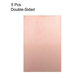 sourcing map Pack of 5 Double-Sided Copper-Clad Laminate PCB Circuit Board FR4 180 x 120 mm 7.09 x 4.72 Inch 1.5 mm Thickness DIY Prototype PCB Board Name Plate