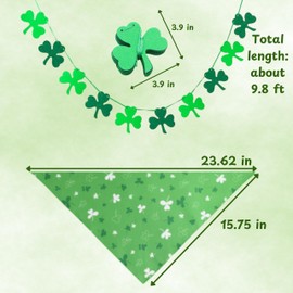 12 ft Skeleton Clothes Accessories, 12ft Skeleton Decoration Costume, Hat And Garland Scarf With Banner For Skeletons Clothes Decoration, St Patricks Day Accessories for Garden Lawn Yard