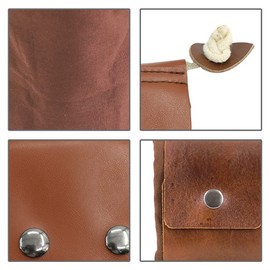 Foraging Bag,Foldable Foraging Pouch Waterproof Waxed Canvas bushcraft Bag w/Drawstring Buckle for Camping Hiking Collecting Treasures and Shells