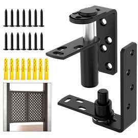 MeBantoo Heavy-Duty Self Closing Saloon Door Hinges, 304 Stainless Steel Self-Return Dual Swing Cafe Hinges for Bar, Patio Doors (1, Large)