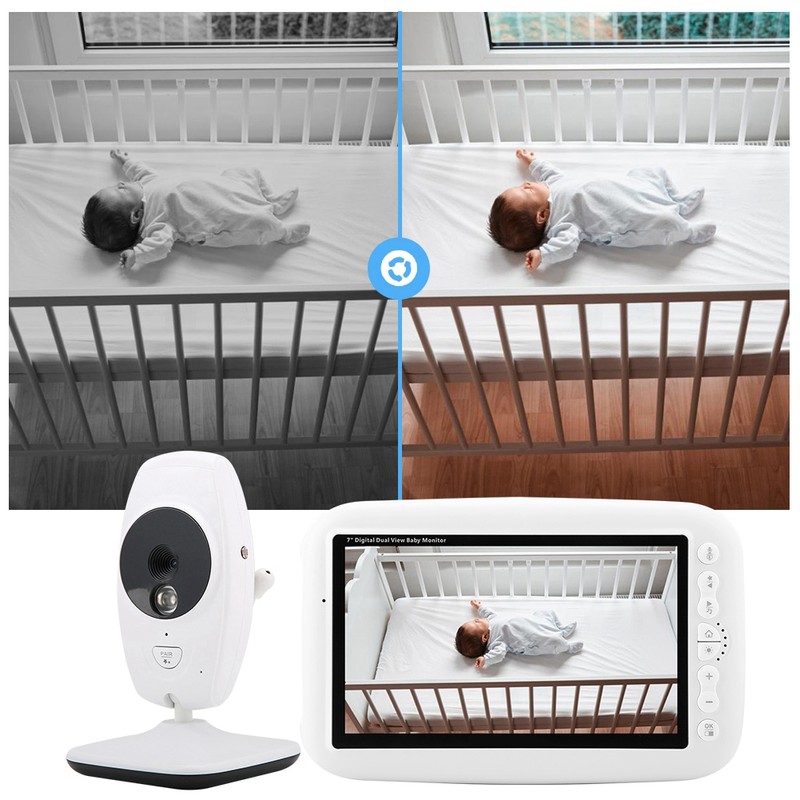 7 Inch 720P IR Camera Wireless Baby Intercom Monitor