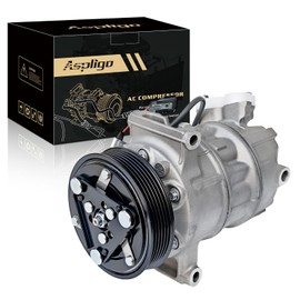 Aspligo Air Conditioner AC Compressor Fits for Nissan Rogue Sport Sentra Tsuru 1.6L 1.8L 2.0L 2013-2019, with A/C Clutch, CO29072C AC Compressor, Replaces 926003SH0A, 926004FU1A