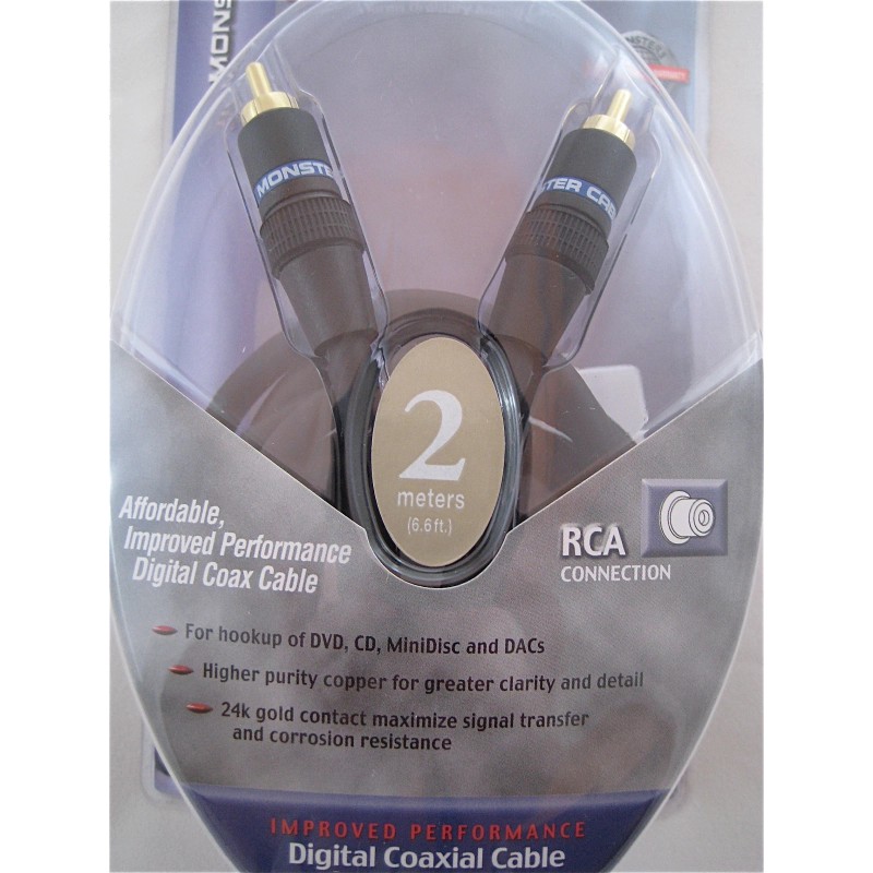 Monster Cable 🎁 Monster Cable Digital Coax Interlink 2m/6.6ft Coaxial