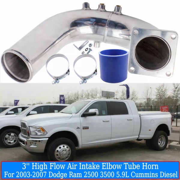 Unbranded 3" Intake Elbow Pipe For 2003-2007 Dodge Ram 2500,Ram