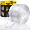 JIXZEN Double Sided Tape Heavy Duty(2 Rolls, Total 20 FT),
