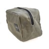 Meridian to-Go Mens Toiletries Wash Bag Khaki Heavy Waxed Canvas