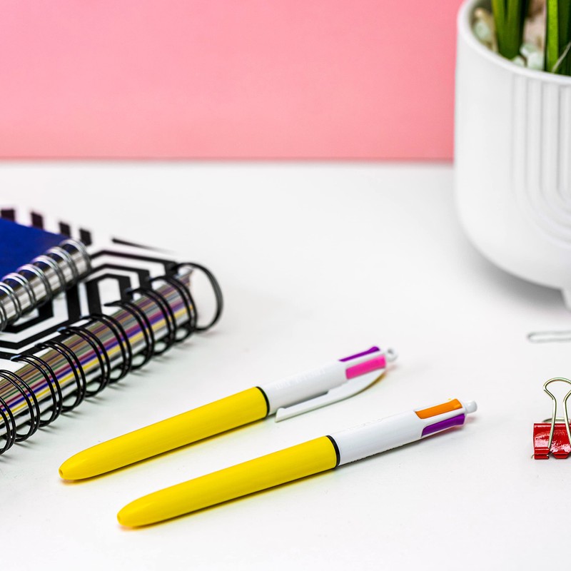 BIC 4 Colours Sun Ballpoint Pens - Box of 12