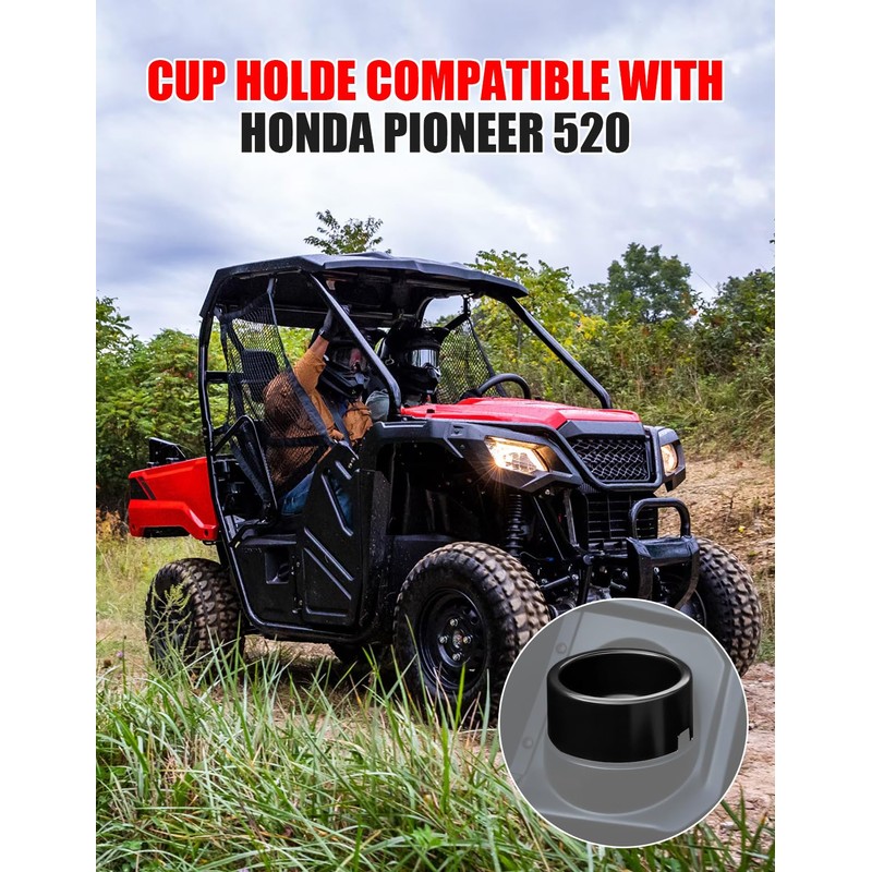 XATVXUTV UTV Dash Cup Holder for Honda Pioneer 520 500
