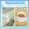 PawHut Hamster Cage, 2 Levels Gerbil Cage, Small Animal Cage