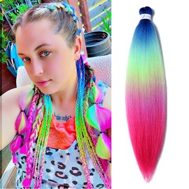 Braiding Hair Pre-Stretched Hair High Temperature Synthetic Fiber Braids Hair Extensions (E7-1Pack)