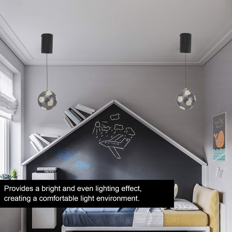 Soccer Pendant Light LED Creative Energy Saving Warm Light Hardwired
