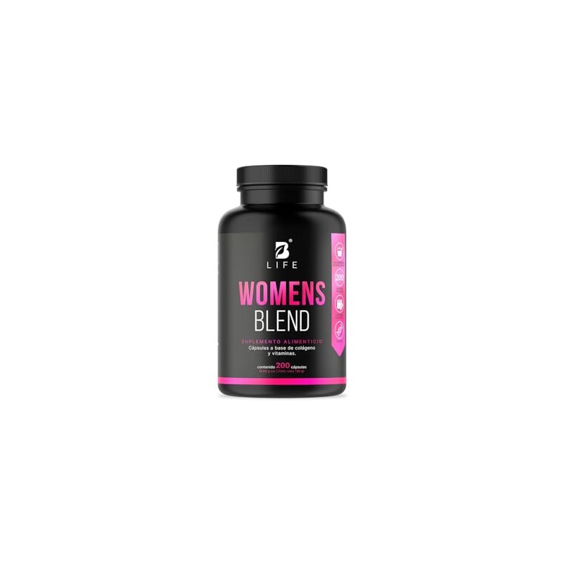 Multivitamínico Mujer 200 Cápsulas 650 Por Porción Colágeno Hidrolizado Biotina