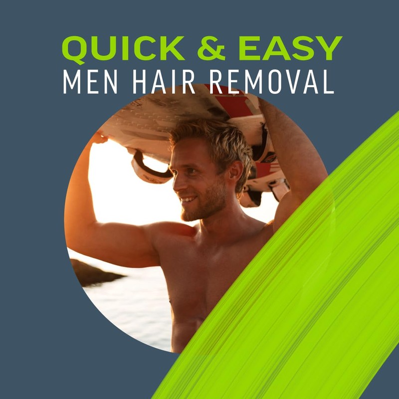 Veet Men Intimate Hair Removal Kit, with Aftercare Balm, Sensitive,