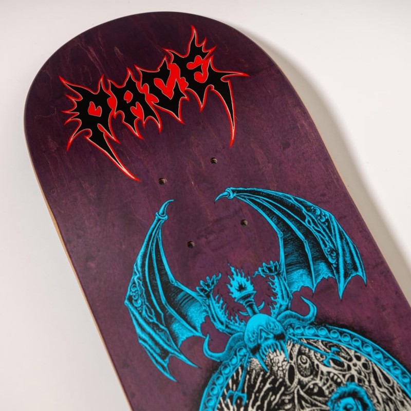 SANTA CRUZ 8.25 PACE MIRROR PRO SKATEBOARD DECK, multicolor