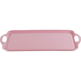 Calypso Basics Melamine Rectangular Serving/Ottoman Tray, Pink