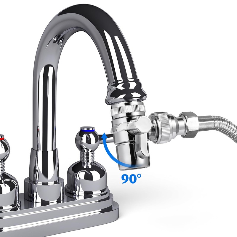 DOITOOL Faucet Diverter Valve with Aerator and Male Threaded Adapter,