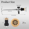 2Pcs Garden Sprinkler, Stainless Steel Lawn Sprinklers, Adjustable Irrigation Sprayer