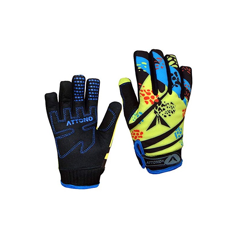 ATTONO Children's Mountain Bike Gloves Gel Cycling Warm Cycling Gloves