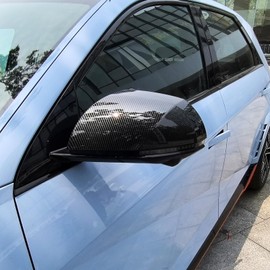 YOUTOOCAR 2PCS Exterior Mirror Covers Side Rear View Mirror Covers Compatible with Hyundai IONIQ 5 2022-2025 Accessories (Carbon Fiber Pattern)