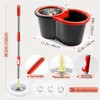 360¬∞ Rotating Spin Mop & Bucket Set -Stainless Steel 49.2