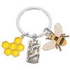 [LEDMOMO] Bee Keychain,Carnival Reward,Creative Keychain,Honeybee Keychain,Honeybee Charm Keychain,Cute Bee Keychain,Cute