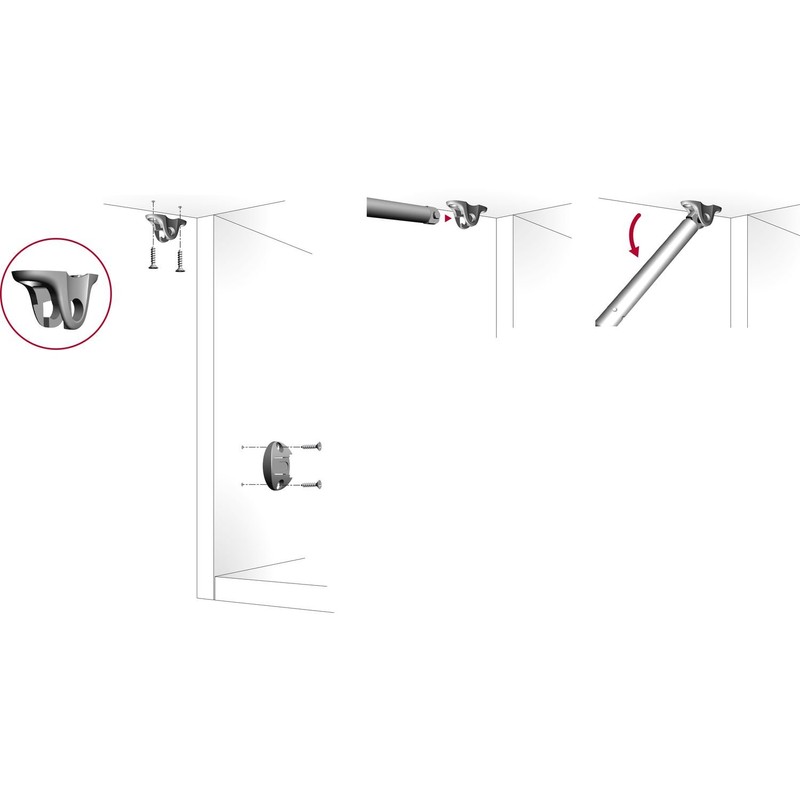 Gedotec Kraby Door Fitting Kitchen Cabinet High Support Self-Opening Flap
