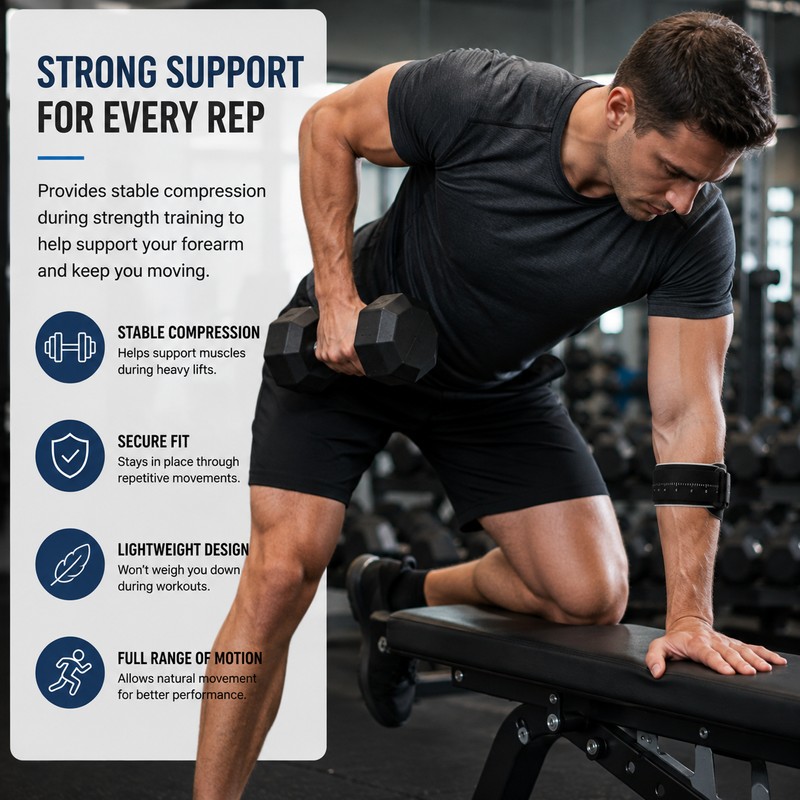 Adjustable Elbow Brace for Sports – Targeted Compression with Removable