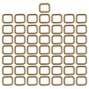 BIKICOCO Metal Rectangle Ring Buckles Square Strap Webbing Belt Rings