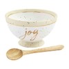 Mud Pie Gold Stoneware Dip Cup Set, 3" x 5",