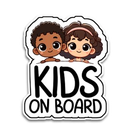 Baby on Board Car Sticker, 6.5 x 5 inches Kids on Board, Waterproof and UV-Resistant Baby on Board Sticker, Durable Baby Sign for Safety Awareness, Easy to Apply for Window or Bumper