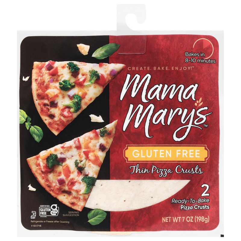 Mama Mary's 7" Gluten Free Thin Crust Ready to Bake