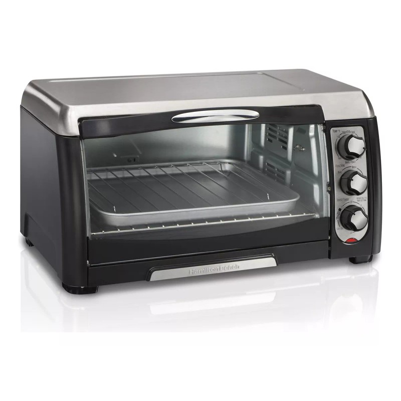Proctor Silex Horno Tostador Ps 6 Rebanadas Negro Con Acero