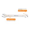 sourcing map Super-Thin Open End Wrench Set 5/5.5/6/7/8/9/10/11mm Metric Double