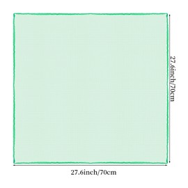 Fengek 9 Pcs Chiffon Scarf, 27.6 Inch Square Solid Color Bandana Handkerchief Ribbon Scarves for Women Girls Multicolor 2