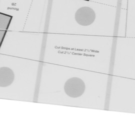 Wonky Log Cabin Trim Tool - 6/8/10 Inch Sewing Ruler for DIY Quilting, for Log Cabin Projects and Deco Trims (25.4cm / 10in)
