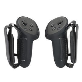 Upgraded VR Controller Grips Cover Compatible with Meta Quest 3 Accessories,Silicone Protective Cover with Battery Opening and Adjustable Knuckle Strap for Quest 3