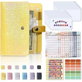 Mantianxing A6 Loose Leaf Accounting Notebook Creative Cash Budget Financial Planning Manual Ledger (Yellow)