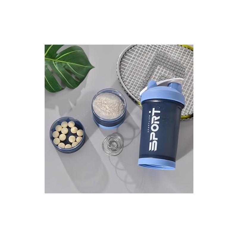 650ML/22OZ Botella para Proteina de Coctelera, JASUVII Protein Shaker con