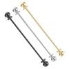 TIESOME 3 Pcs Collar Pin, Brass Ball Collar Bars for