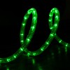 West Ivory 25ft Green LED Rope Lights, Connectable Outdoor Permanent