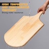 Bokon 2 Pack Wooden Pizza Peel, 16 x 14 Inch