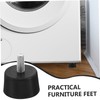 COHEALI 4pcs Adjustable Rubber Feet Levelers for Heavy Duty Furniture